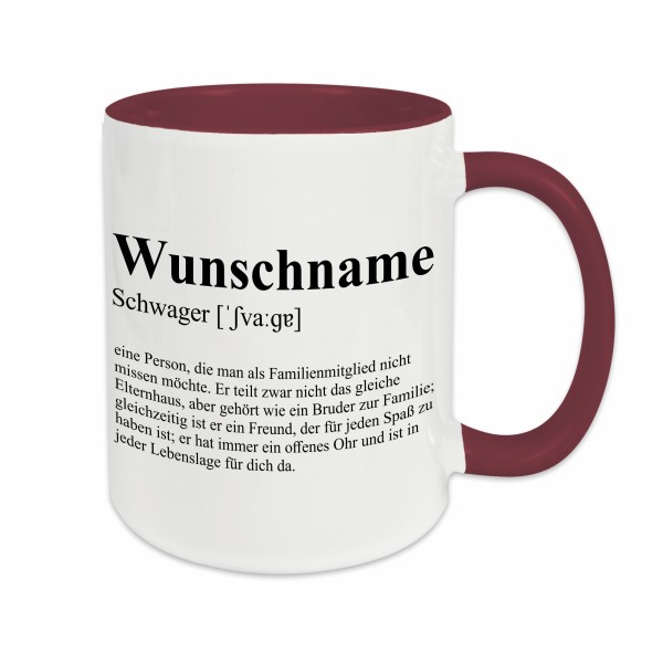 Tasse - Definition Schwager