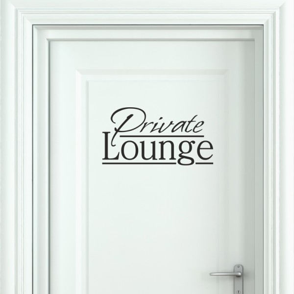 Türaufkleber - Private Lounge
