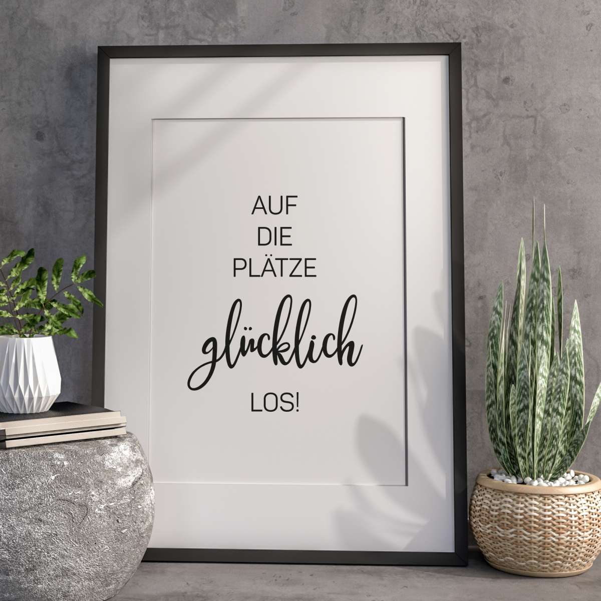 Poster Auf die Plätze glücklich los! Watt