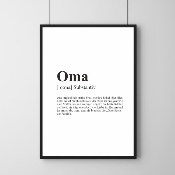 Poster - Definition Oma